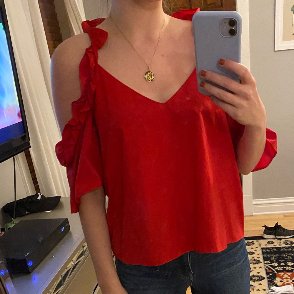 Red TopShop top - Picture 3 of 3